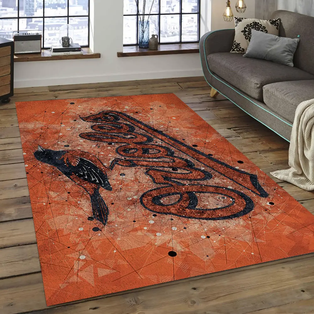 MLB Baltimore Orioles Baseball Team Logo Rectangle Area BO17