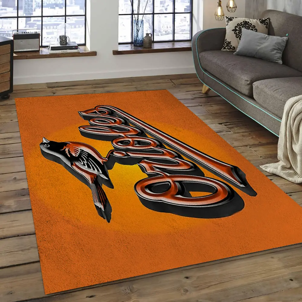 MLB Baltimore Orioles Baseball Team Logo Rectangle Area BO19