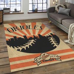 MLB Baltimore Orioles Baseball Team Logo Rectangle Area BO24