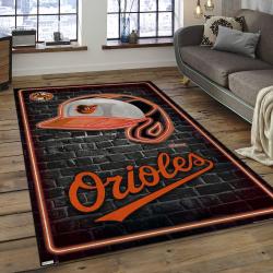 MLB Baltimore Orioles Baseball Team Logo Rectangle Area BO27