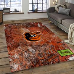 MLB Baltimore Orioles Baseball Team Logo Rectangle Area BO29