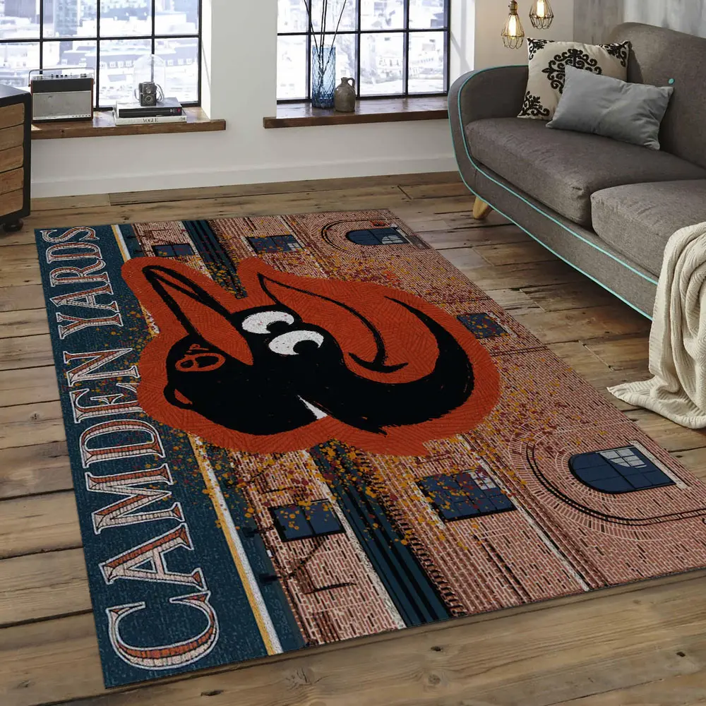 MLB Baltimore Orioles Baseball Team Logo Rectangle Area BO33