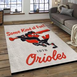 MLB Baltimore Orioles Baseball Team Logo Rectangle Area BO48