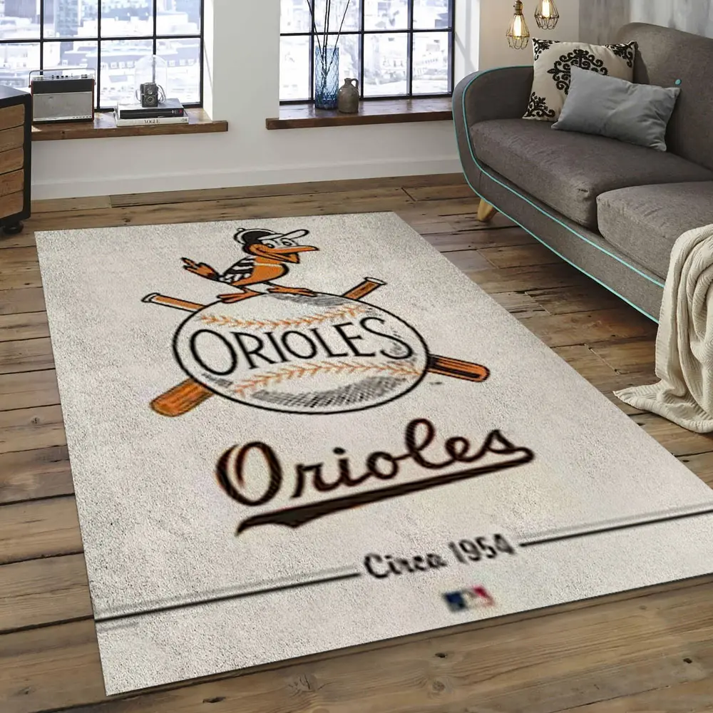 MLB Baltimore Orioles Baseball Team Logo Rectangle Area BO54