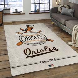 MLB Baltimore Orioles Baseball Team Logo Rectangle Area BO54