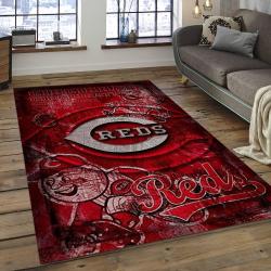MLB Cincinnati Reds Baseball Team Logo Rectangle Area CR01