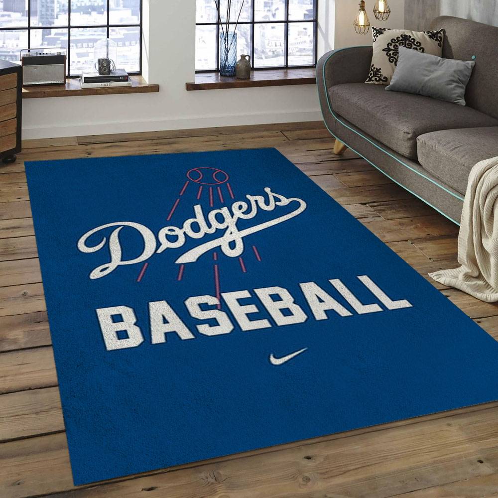 MLB Los Angeles Dodgers Baseball Team Logo Rectangle Area LAD04