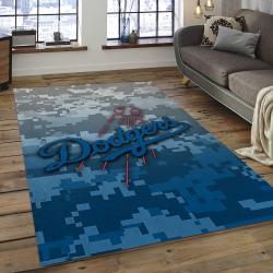 MLB Los Angeles Dodgers Baseball Team Logo Rectangle Area LAD12