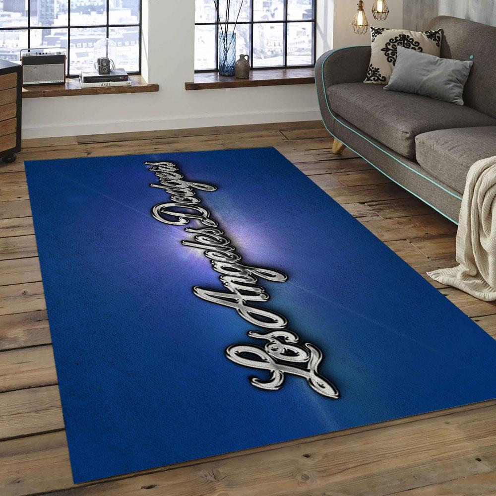 MLB Los Angeles Dodgers Baseball Team Logo Rectangle Area LAD14