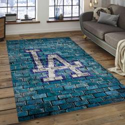 MLB Los Angeles Dodgers Baseball Team Logo Rectangle Area LAD17