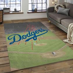 MLB Los Angeles Dodgers Baseball Team Logo Rectangle Area LAD26