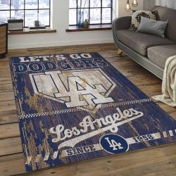 MLB Los Angeles Dodgers Baseball Team Logo Rectangle Area LAD29