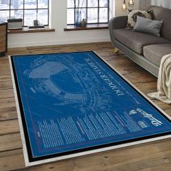 MLB Los Angeles Dodgers Baseball Team Logo Rectangle Area LAD31