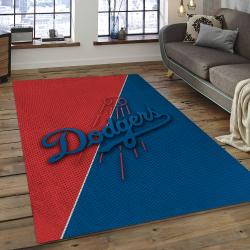MLB Los Angeles Dodgers Baseball Team Logo Rectangle Area LAD39