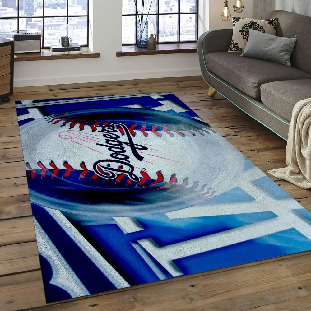 MLB Los Angeles Dodgers Baseball Team Logo Rectangle Area LAD40