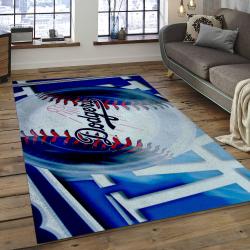MLB Los Angeles Dodgers Baseball Team Logo Rectangle Area LAD40
