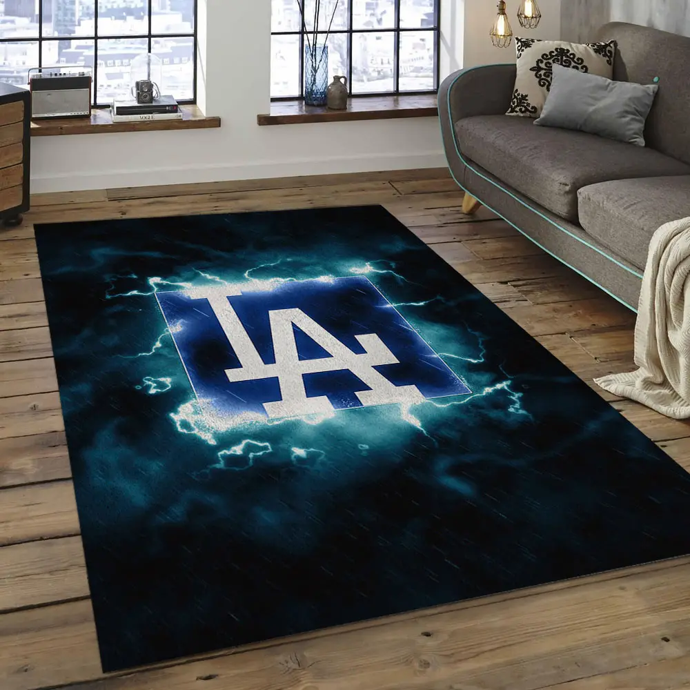 MLB Los Angeles Dodgers Baseball Team Logo Rectangle Area LAD45