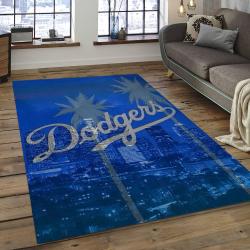 MLB Los Angeles Dodgers Baseball Team Logo Rectangle Area LAD50