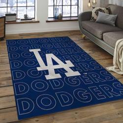 MLB Los Angeles Dodgers Baseball Team Logo Rectangle Area LAD56