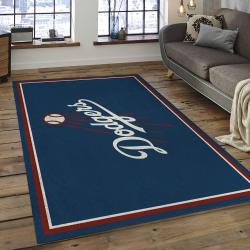 MLB Los Angeles Dodgers Baseball Team Logo Rectangle Area LAD60