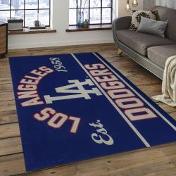 MLB Los Angeles Dodgers Baseball Team Logo Rectangle Area LAD62