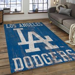 MLB Los Angeles Dodgers Baseball Team Logo Rectangle Area LAD65