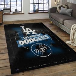 MLB Los Angeles Dodgers Baseball Team Logo Rectangle Area LAD69