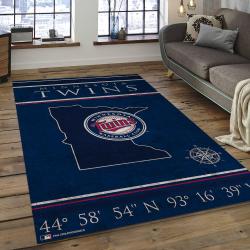 MLB Minnesota Twins Baseball Team Logo Rectangle Area MTS29
