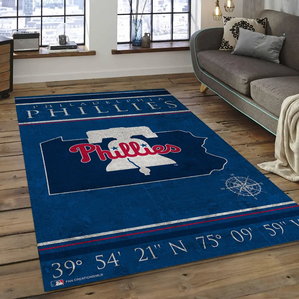 MLB Philadelphia Phillies Baseball Team Logo Rectangle Area PP15