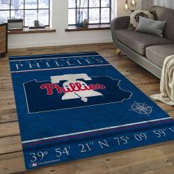 MLB Philadelphia Phillies Baseball Team Logo Rectangle Area PP15