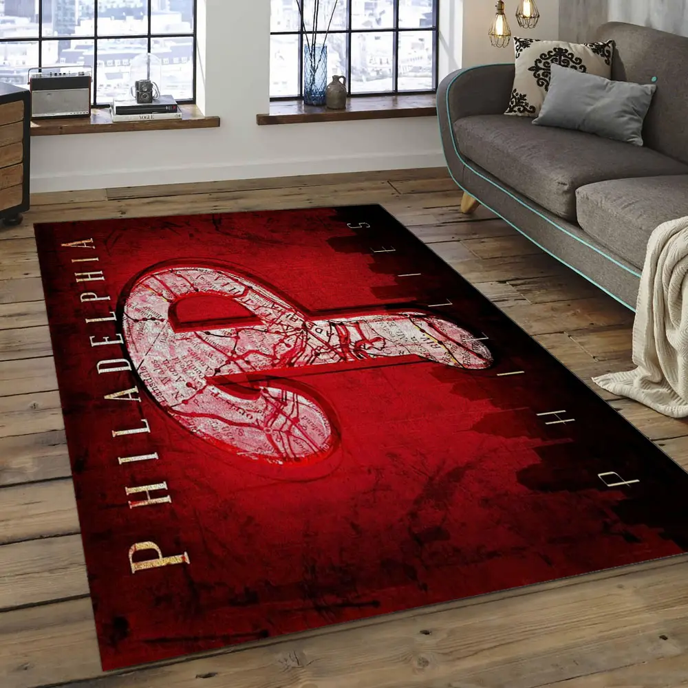 MLB Philadelphia Phillies Baseball Team Logo Rectangle Area PP21