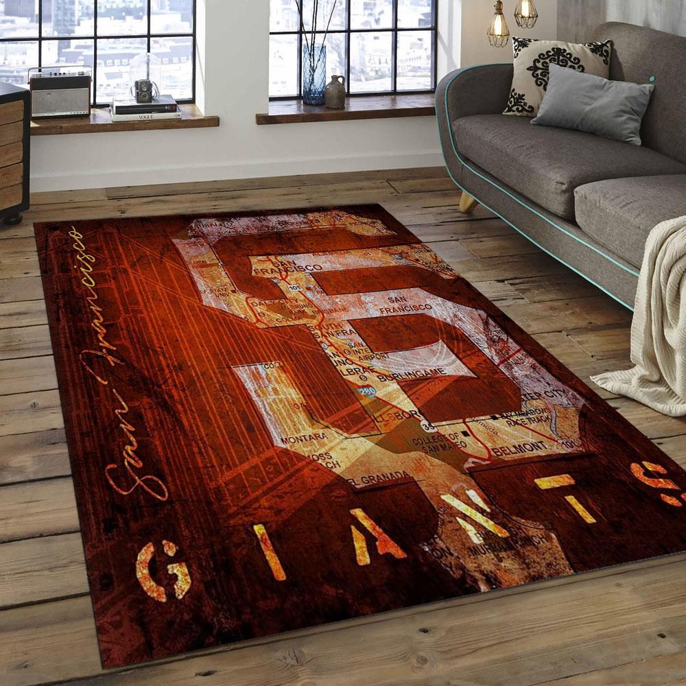 MLB San Francisco Giants Baseball Team Logo Rectangle Area SFG09