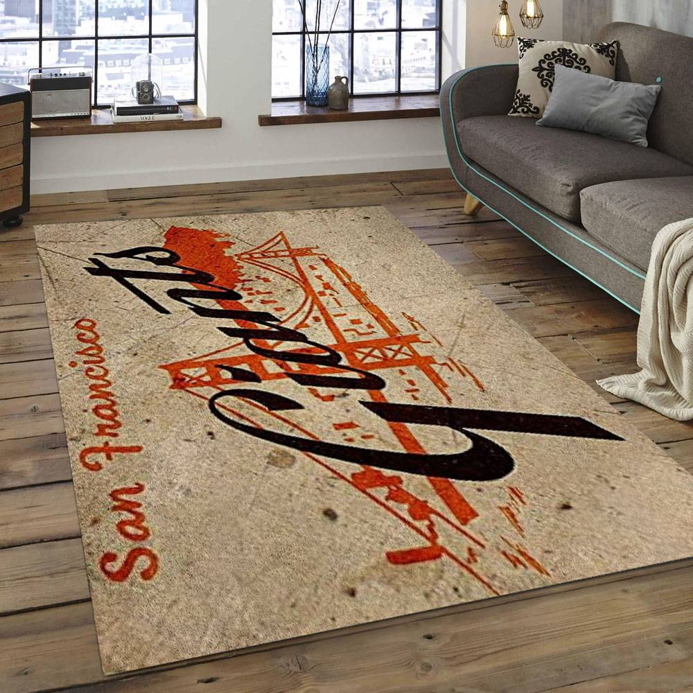 MLB San Francisco Giants Baseball Team Logo Rectangle Area SFG16