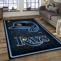 MLB Tampa Bay Rays Baseball Team Logo Rectangle Area TBR02