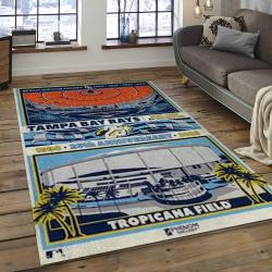MLB Tampa Bay Rays Baseball Team Logo Rectangle Area TBR07