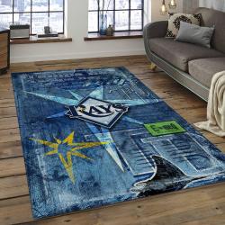 MLB Tampa Bay Rays Baseball Team Logo Rectangle Area TBR23