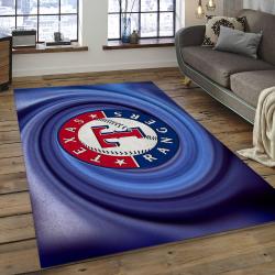 MLB Texas Rangers Baseball Team Logo Rectangle Area TR09