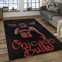 NBA Chicago Bulls Basketball Legend Team Logo Rectangle Area CB03