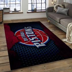 NBA Detroit Pistons Basketball Legend Team Logo Rectangle Area DP07