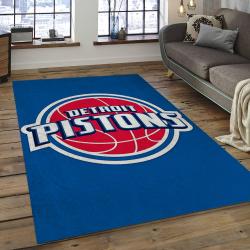 NBA Detroit Pistons Basketball Legend Team Logo Rectangle Area DP13