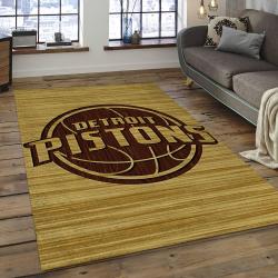 NBA Detroit Pistons Basketball Legend Team Logo Rectangle Area DP14