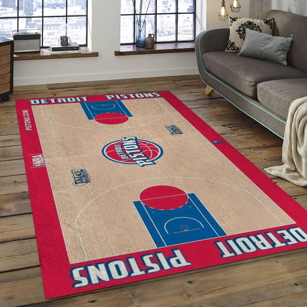 NBA Detroit Pistons Basketball Legend Team Logo Rectangle Area DP19