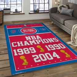 NBA Detroit Pistons Basketball Legend Team Logo Rectangle Area DP21