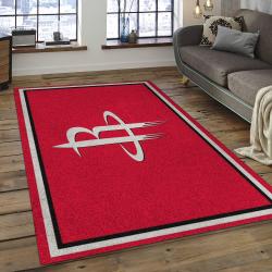 NBA Houston Rockets Basketball Legend Team Logo Rectangle Area HR21