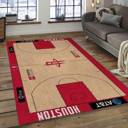 NBA Houston Rockets Basketball Legend Team Logo Rectangle Area HR25