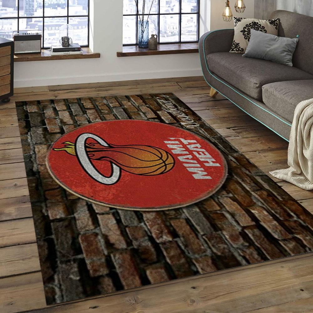 NBA Miami Heat Basketball Legend Team Logo Rectangle Area MH50