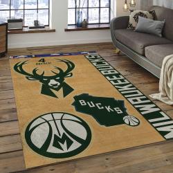 NBA Milwaukee Bucks Basketball Legend Team Logo Rectangle Area MBS12