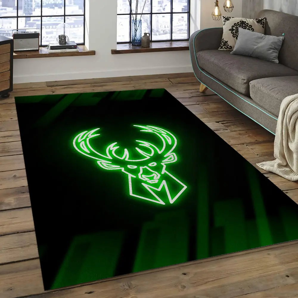 NBA Milwaukee Bucks Basketball Legend Team Logo Rectangle Area MBS18