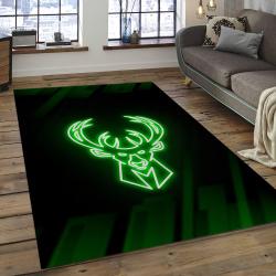 NBA Milwaukee Bucks Basketball Legend Team Logo Rectangle Area MBS18