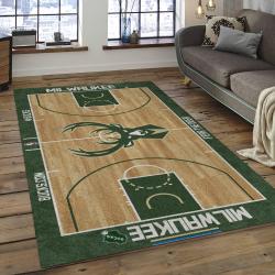 NBA Milwaukee Bucks Basketball Legend Team Logo Rectangle Area MBS23